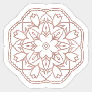 Rose gold mandala Sticker